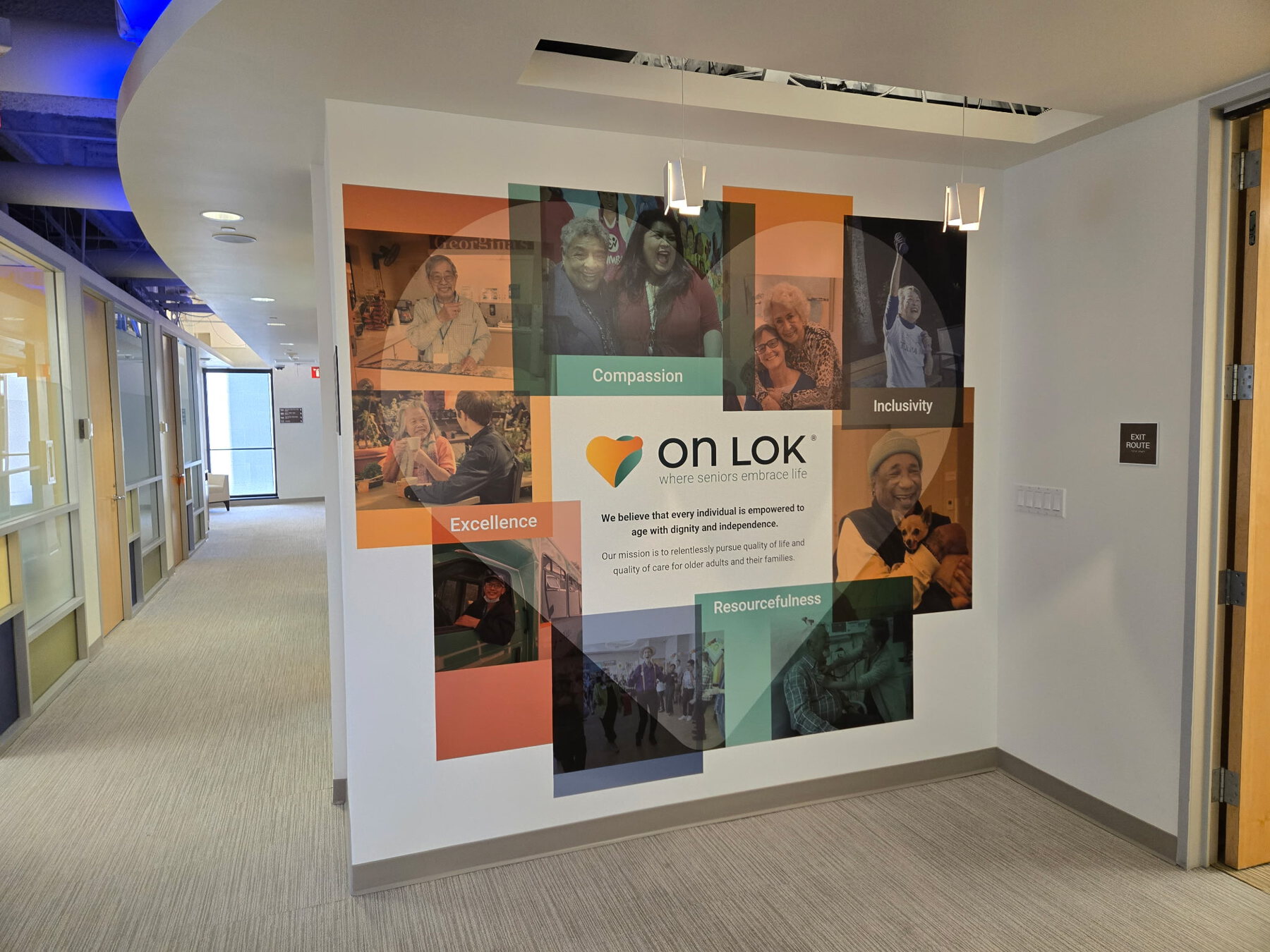 Completed environmental graphics project by Powell's Environmental Graphics
