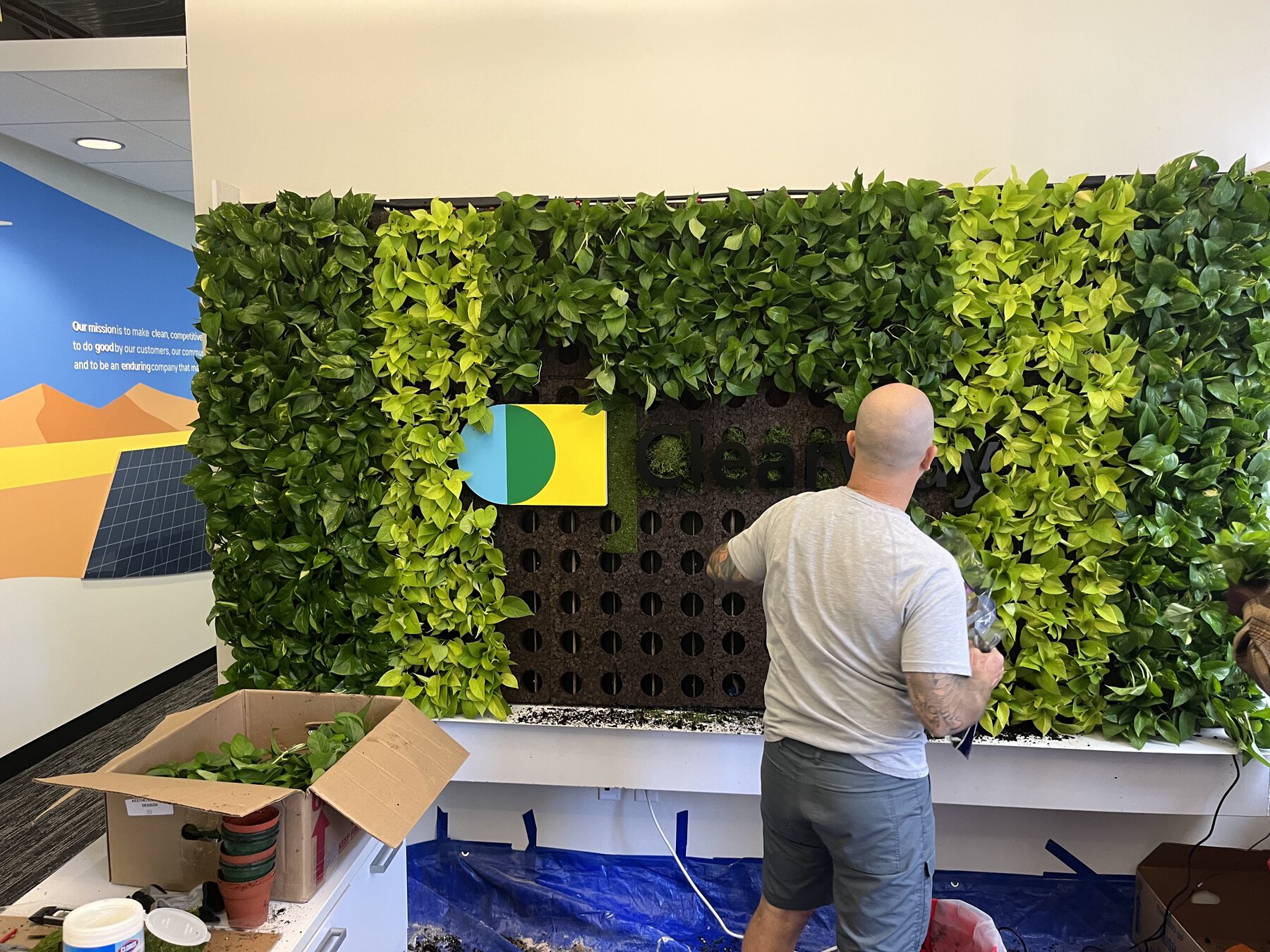 Completed environmental graphics project by Powell's Environmental Graphics
