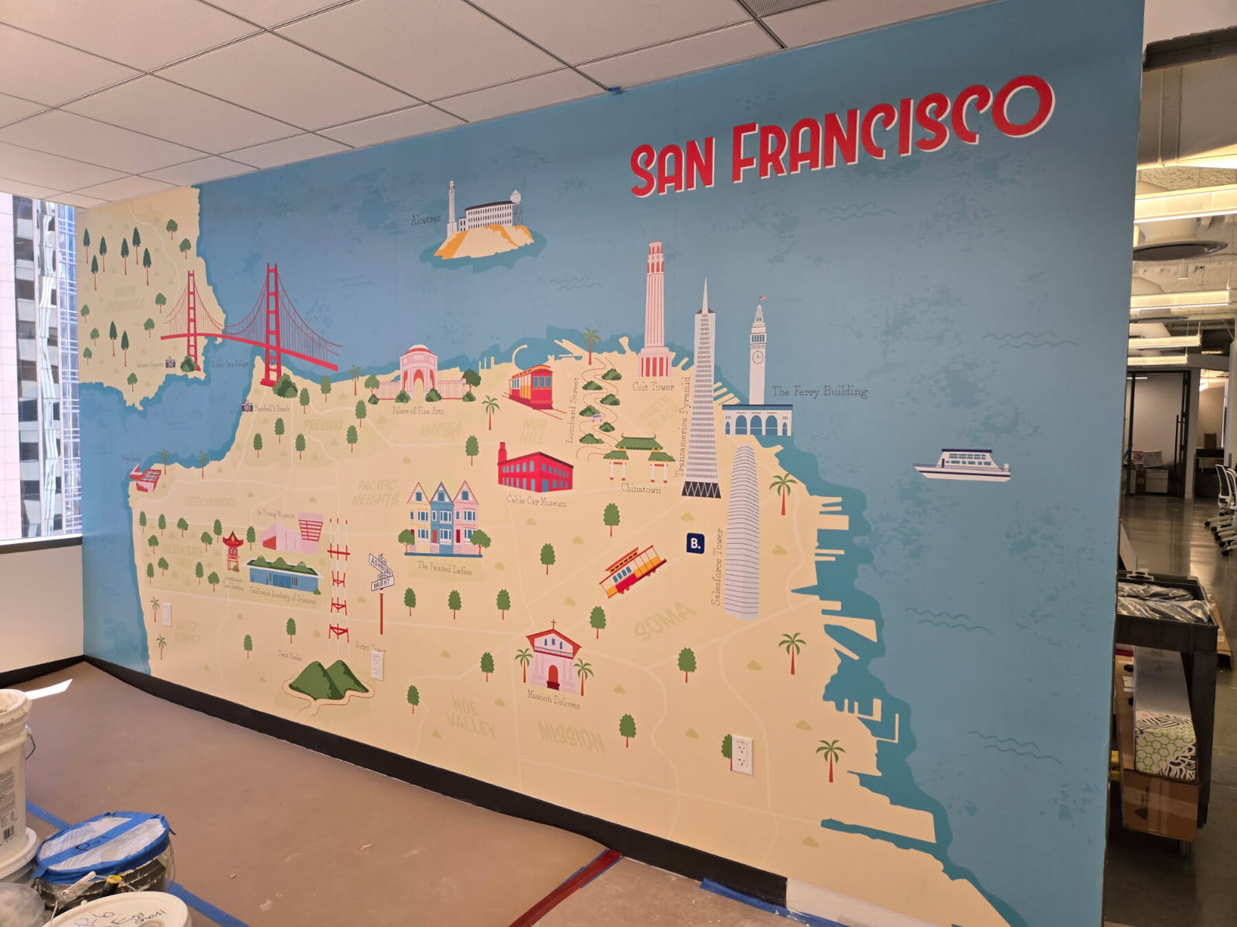 Completed environmental graphics project by Powell's Environmental Graphics