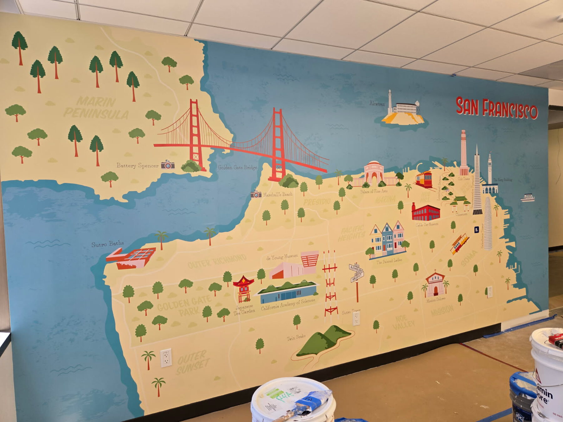 Completed environmental graphics project by Powell's Environmental Graphics