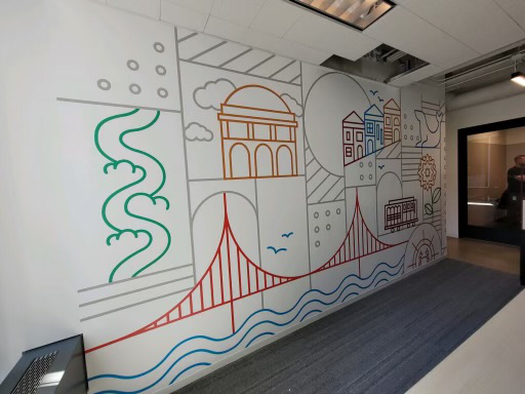 Completed environmental graphics project by Powell's Environmental Graphics