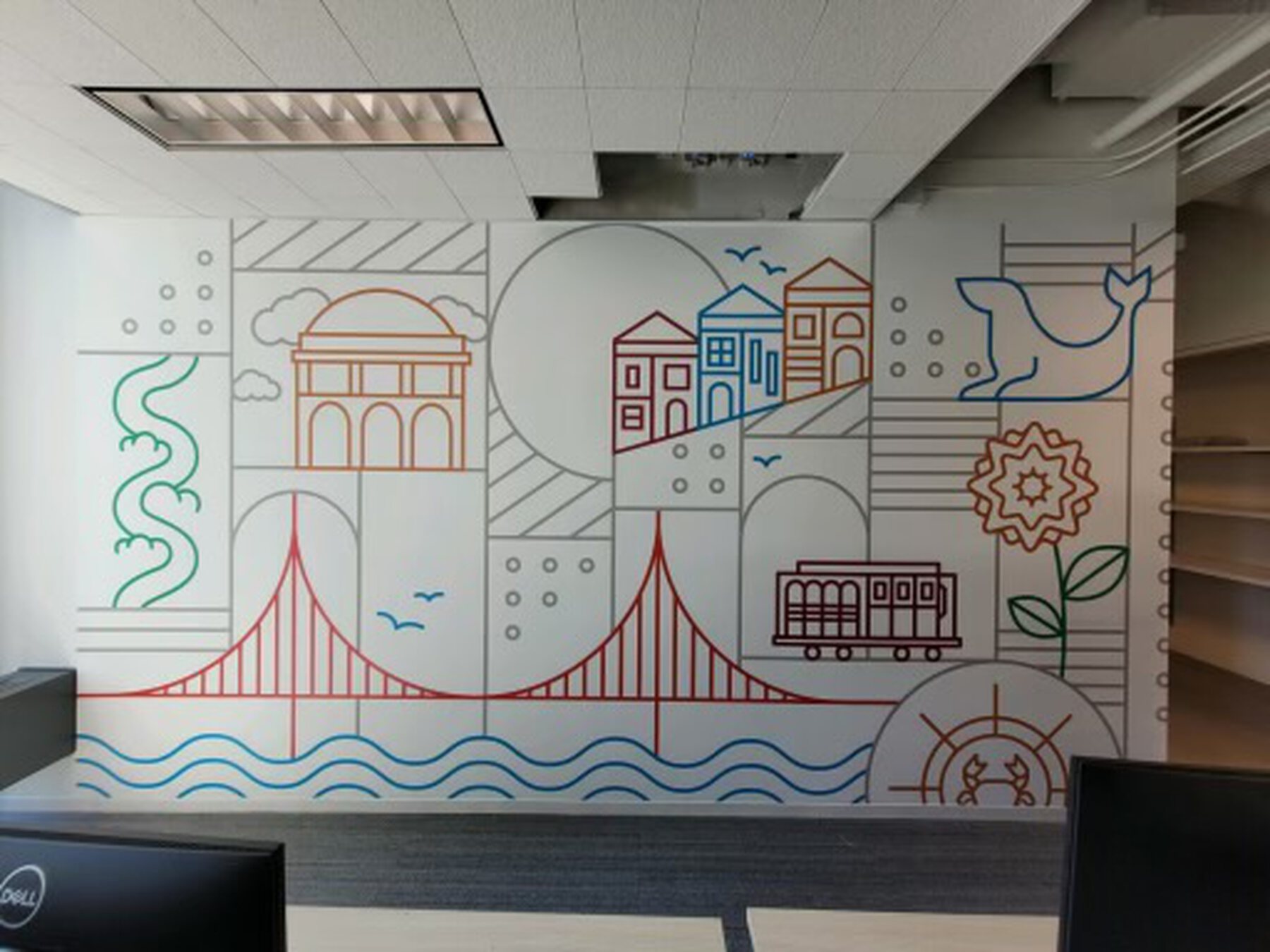 Completed environmental graphics project by Powell's Environmental Graphics